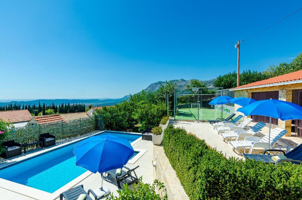 Villa Mateo With Private Pool Gruda Buitenkant foto